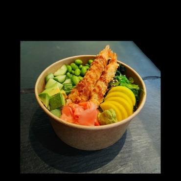 Poke bowl Ebi tempura